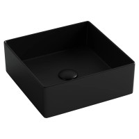 Раковина накладная квадратная 361x361x130, цвет черный матовый, арт.CN6068MB