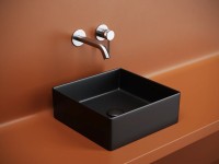 Раковина накладная квадратная 361x361x130, цвет черный матовый, арт.CN6068MB