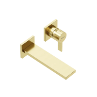 Смеситель для раковины SANCOS Linn c внутренней частью, брашированное золото, PVD покрытие, арт. SC9021BG