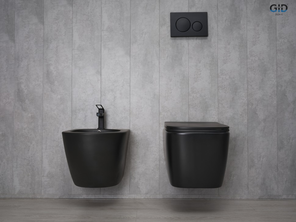 Унитаз подвесной Gid Tr2140Bm 62255Y черный матовый 51x35x37.5