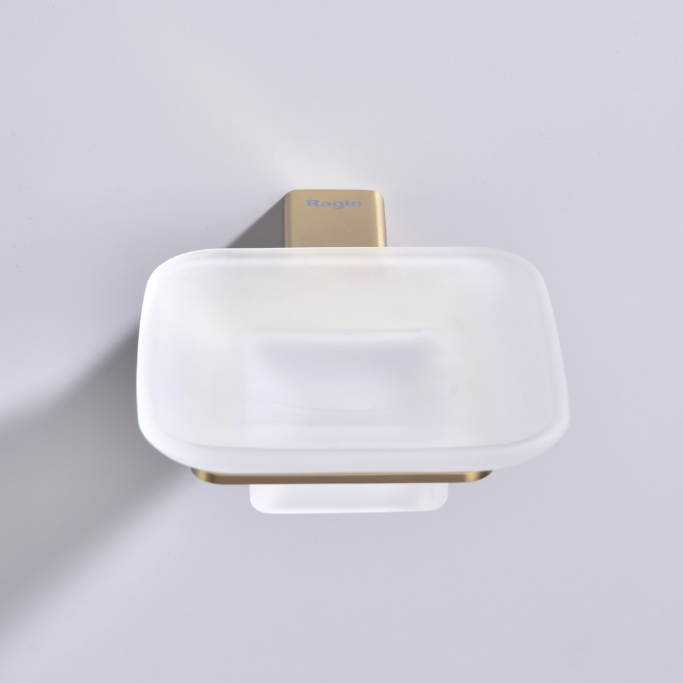 Держатель + Мыльница Raglo сатин золото