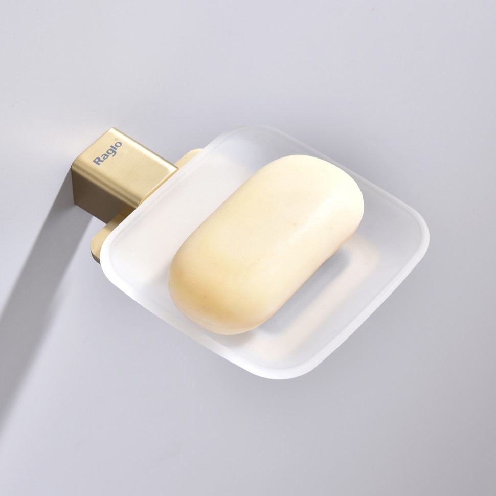 Держатель + Мыльница Raglo сатин золото