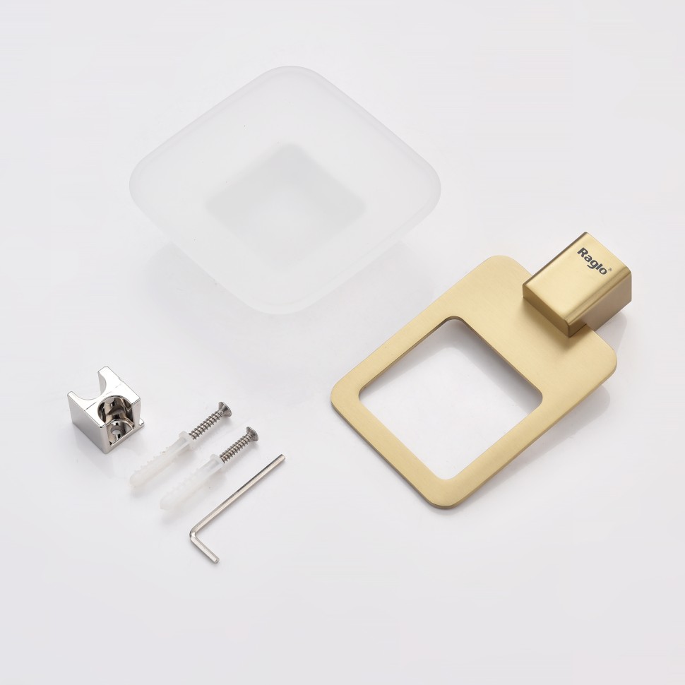 Держатель + Мыльница Raglo сатин золото