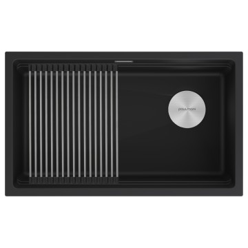 Мойка LUMI-PRO 74 UNI, IT-GRANIT, LU-PRO 74-AN, антрацит, 740х450, Paulmark