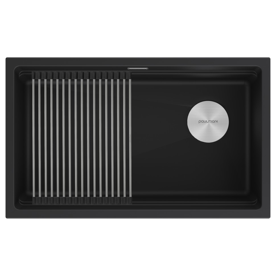 Мойка LUMI-PRO 74 UNI, IT-GRANIT, LU-PRO 74-AN, антрацит, 740х450, Paulmark