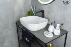 Раковина Gid K397D9 53322 накладная под камень глянцевая 50x40x14