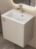 Тумба с раковиной в ванную Uperwood Aurora 50 см, бежевый матовый