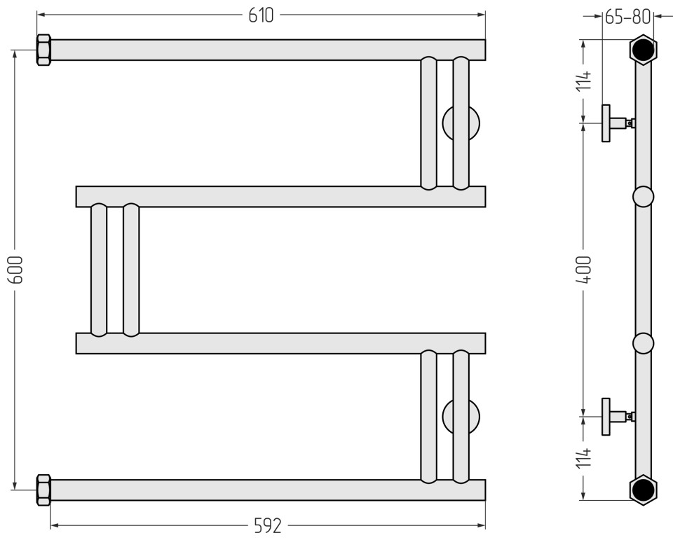 High-Tech+ model "M" 600х600