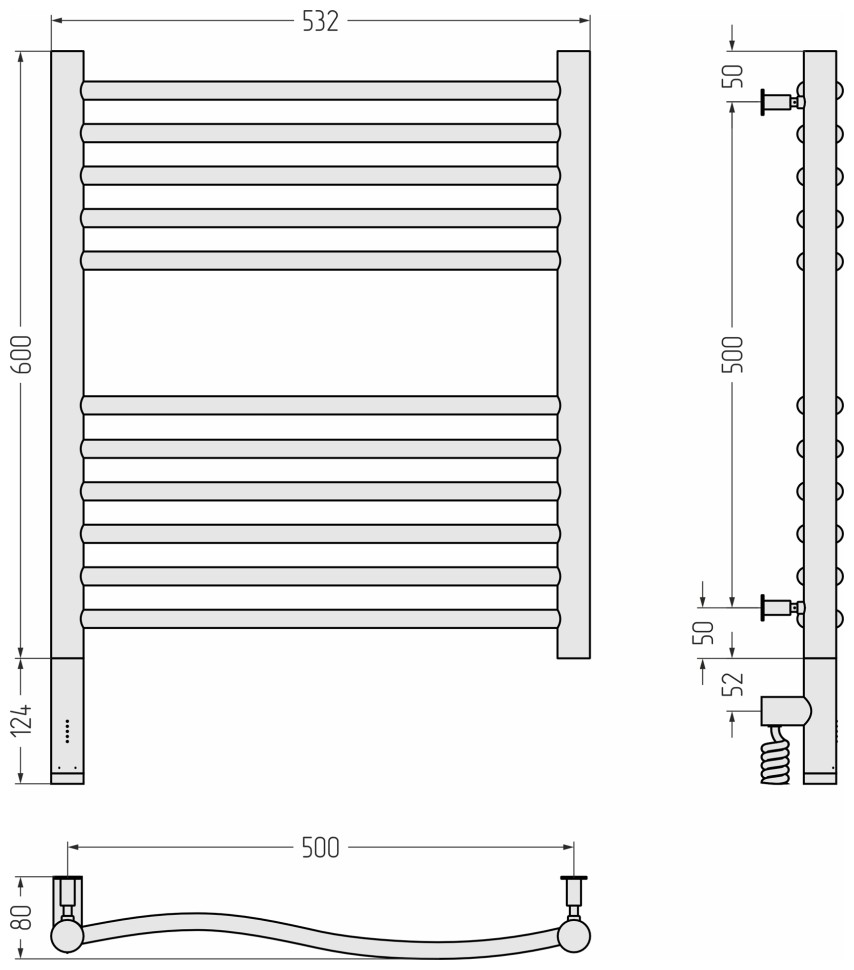 Флюид 3.0 600х500 МЭМ левый