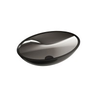 Раковина прозрачная Vincea VBS-6T11B, 500*350*150, накладная, цвет черный