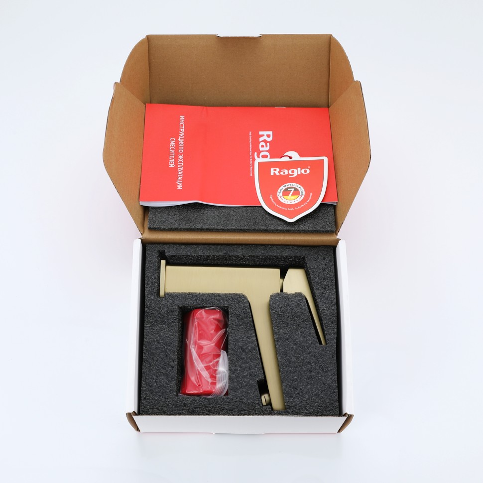 Смеситель Raglo для умывальника R30.10.03 Золотой сатин