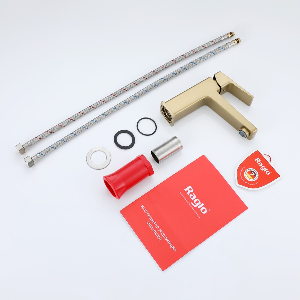 Смеситель Raglo для умывальника R30.10.03 Золотой сатин