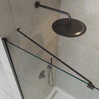 Душевая перегородка универсальная LIBERTA-L-1-TB-140-C-NERO