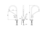 Смеситель для кухни SIEGEN, бежевый, Si213111-328, Paulmark