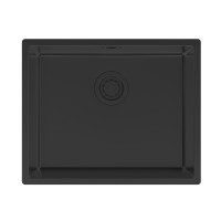 Мойка LASSAN 54 UNI, нерж. сталь, LA54-MBN, матовый черный NANO-PVD, 540х440мм, Paulmark