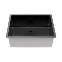 Мойка LASSAN 54 UNI, нерж. сталь, LA54-MBN, матовый черный NANO-PVD, 540х440мм, Paulmark