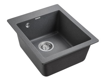 Мойка KANTE 40, IT-GRANIT, PM104249-DG, графит, 415х490 мм, Paulmark