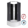 Душевая кабина Niagara Eco E100/40/TN/BK (100х100х195) высокий поддон(40см),стекло тонированное,4 места
