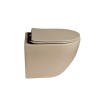 Унитаз подвесной Глобо (Globo) VT1-14STMC Торнадо, цвет капучино матовый, ультратонкое сиденье микролифт