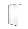 Душевая перегородка Niagara Nova NG-687-12ВLACK (120х195) черный,стекло прозрачное,1 место