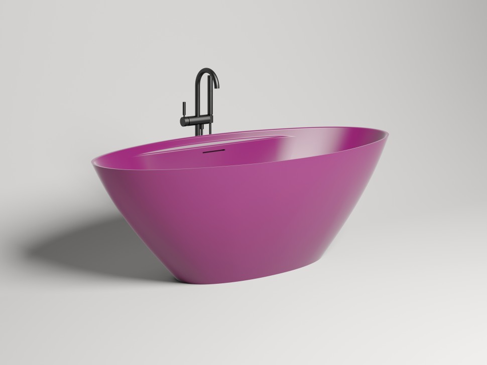 Ванна отдельностоящая DIVA 178x85 покраска по RAL полностью S-Sense Глянцевое