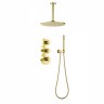 Душевая система встроенная с термостатом Timo Saona SX-2399/17SM золото матовое