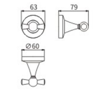 Крючок двойной 57501