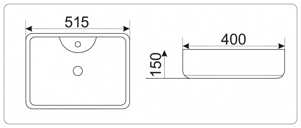Умывальник CeramaLux 9445