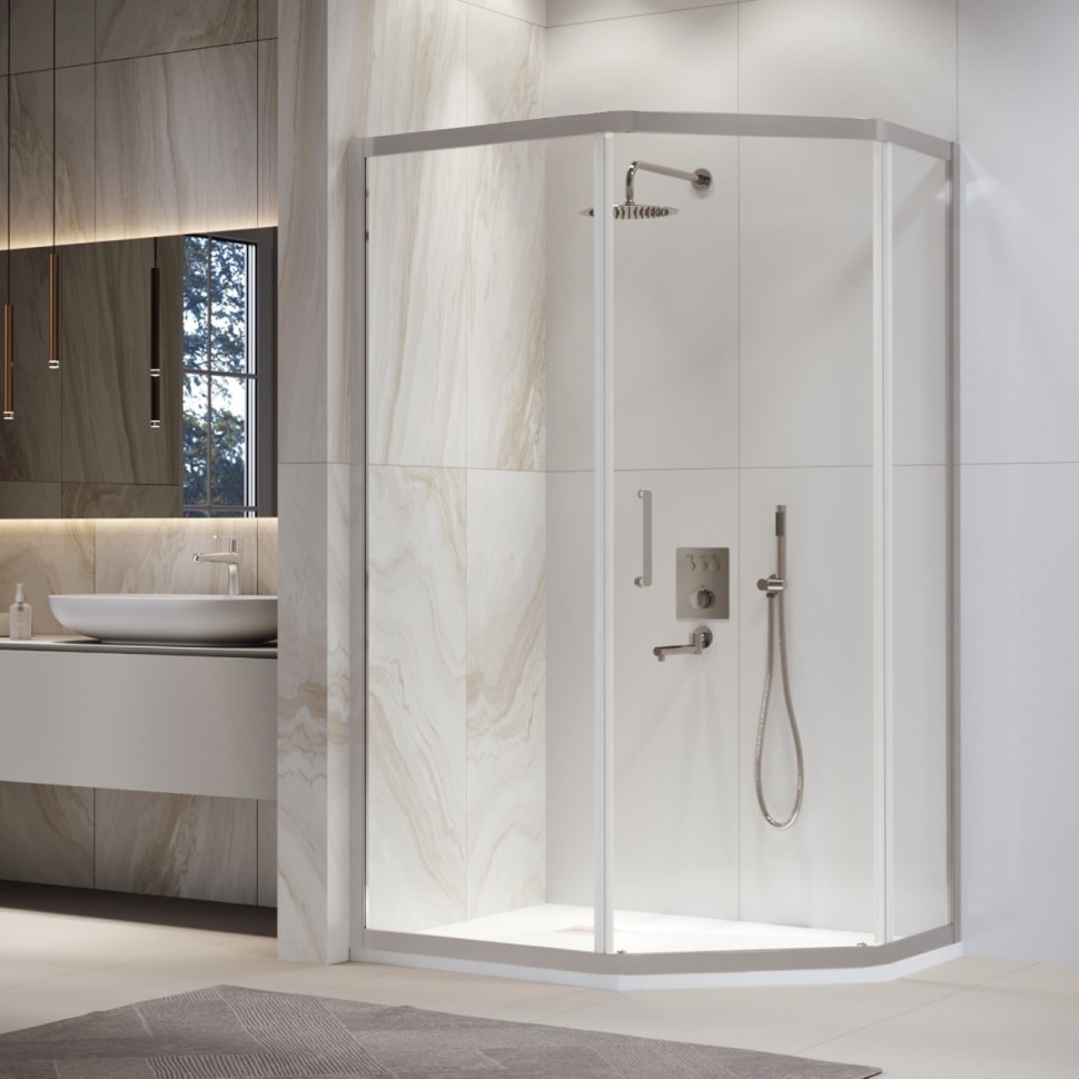 Душевой уголок RGW PA-86S (Прозрачное, 900x1000)