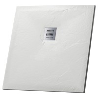 Душевой поддон Grossman Strong GR-S1100100Q (100х100) из искусственного камня,квадрат,белый,1 место