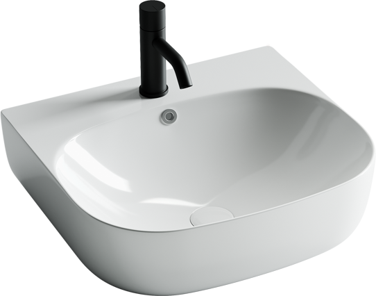 Умывальник накладной прямоугольный пристенный Element 490x445x145мм