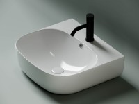 Умывальник накладной прямоугольный пристенный Element 490x445x145мм