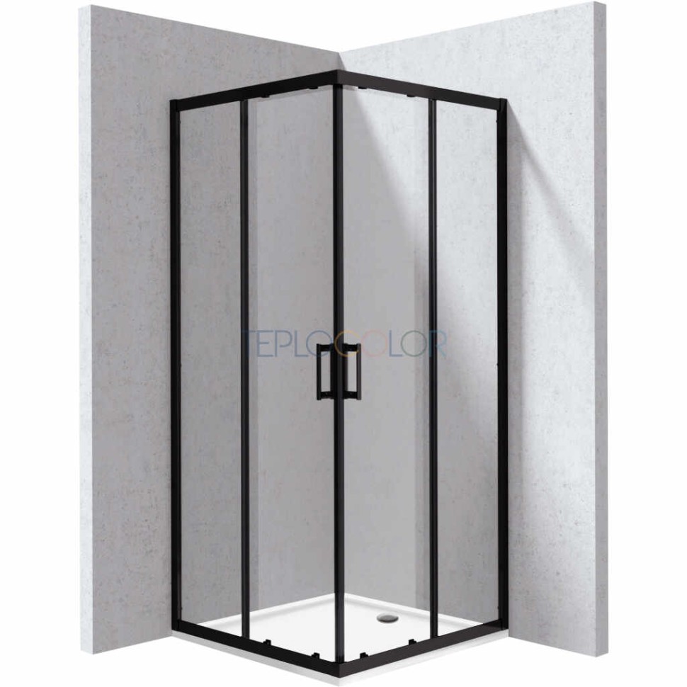 Душевая кабина, с поддоном, квадратная - 80x80 см