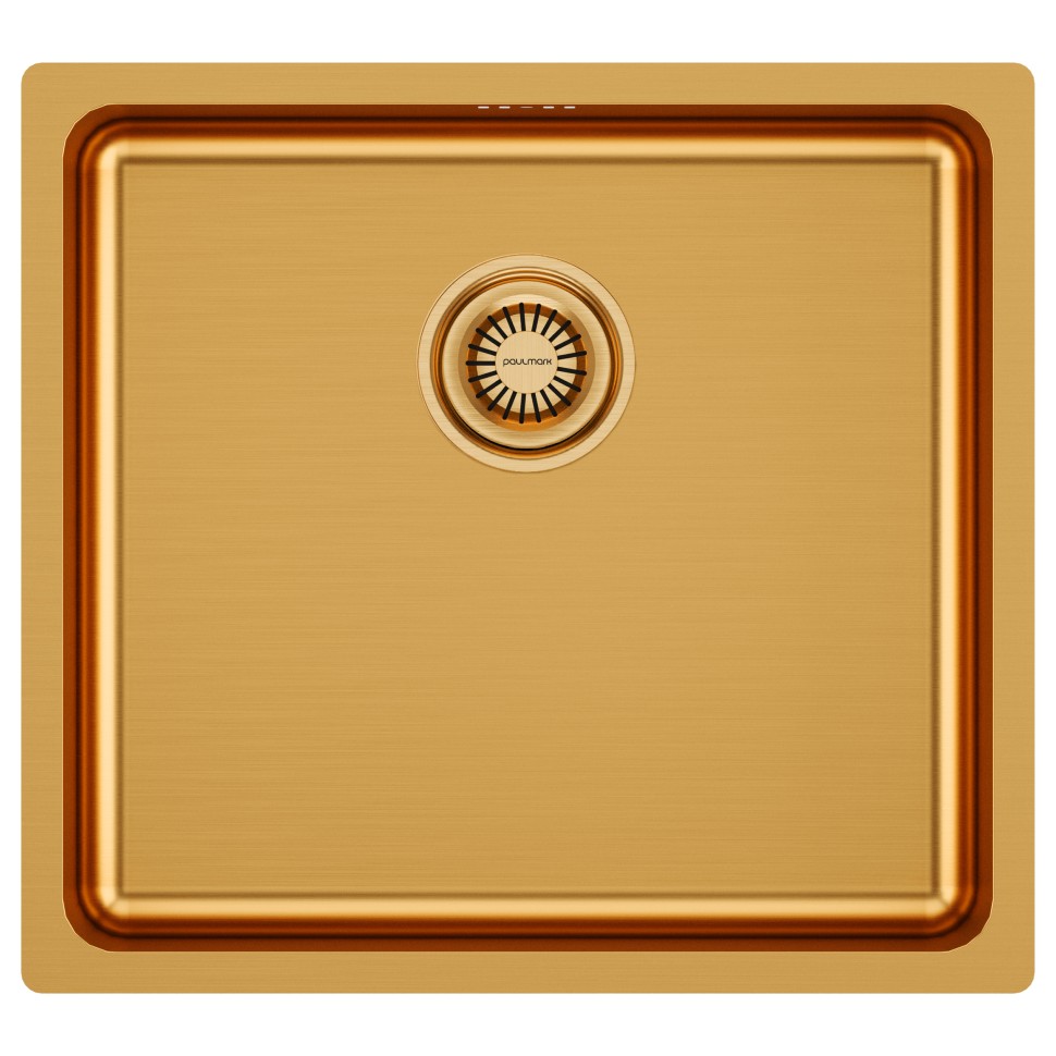 Мойка нерж. сталь VISTA 48, PM304844-BG, брашированное золото, 480х440мм, Paulmark