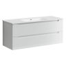 Тумба подвесная SANCOS Norma 2.0 1190х450х500, c двумя ящиками оснащенными доводчиками, белый глянец , арт. NR2.120-1W