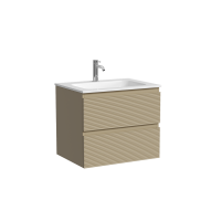 Тумба подвесная SANCOS Folk 590х445х500, c двумя ящиками оснащенными доводчиками, Капучино, арт.FL60CP