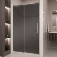 Душевая дверь Стелла (Stella) VDS-1ST120CGBN, 1200, брашированный никель, стекло тонированное