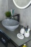 Раковина Gid Mnc331 54430 накладная под камень глянцевая 41x34x15