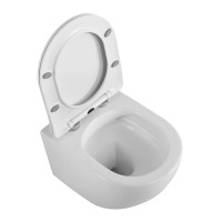 Унитаз подвесной безободковый с сиденьем BelBagno UNO 2.0 BB7306CHR/SC