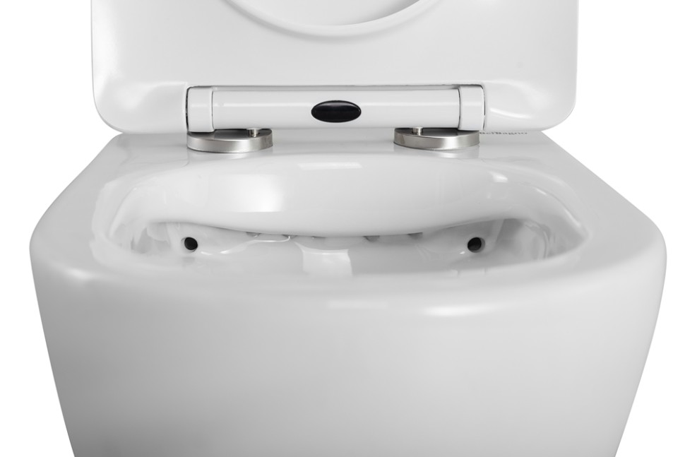 Унитаз подвесной безободковый с сиденьем BelBagno UNO 2.0 BB7306CHR/SC