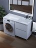 Тумба под стиральную машину напольная Uperwood Tanos 58х47,5х76,5 см, белая, 2 ящика