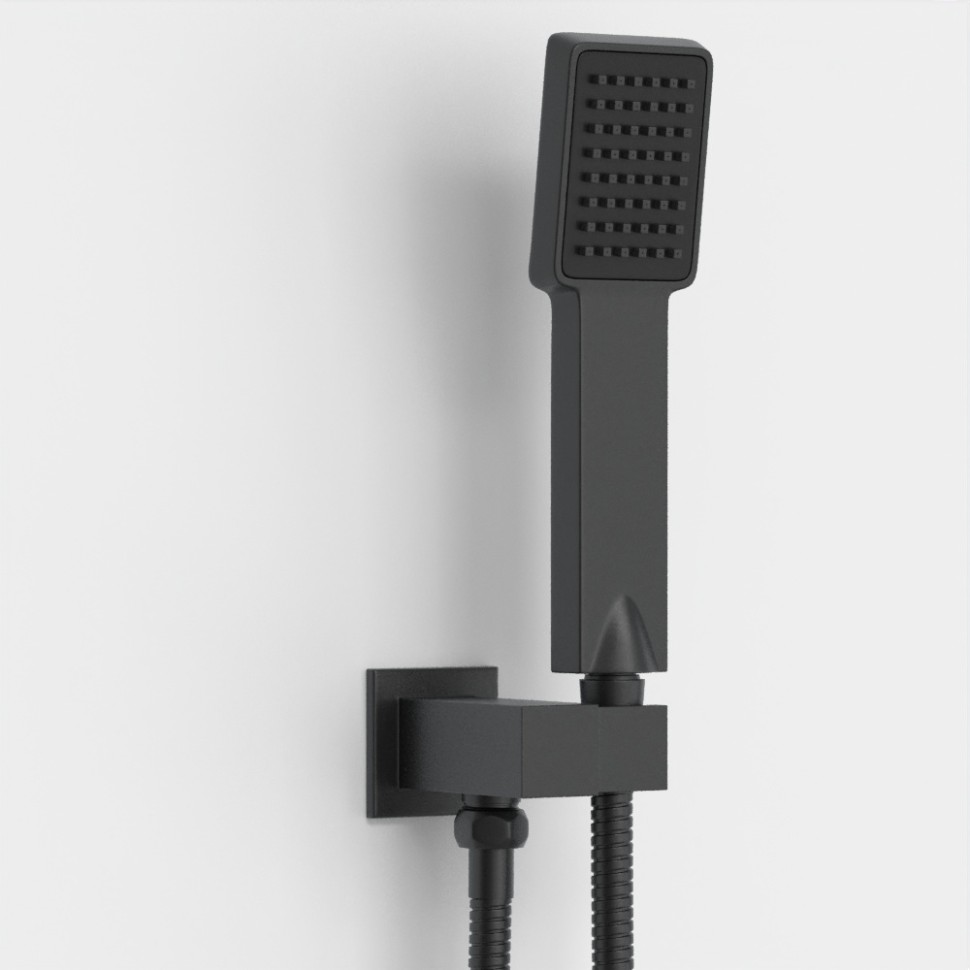 Душевой комплект BERGES NARDIS 3S BLACK, черный матовый