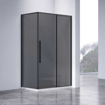 Душевой уголок Слим-Н (Slim-N) VSR-4SN8011CGB, 1100*800, черный, стекло тонированное