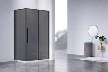 Душевой уголок Слим-Н (Slim-N) VSR-4SN8011CGB, 1100*800, черный, стекло тонированное