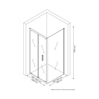 Душевой уголок LEGOS LS-4 1000х900