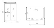 Timo Lux TL-1501 душевая кабина 110*95*230