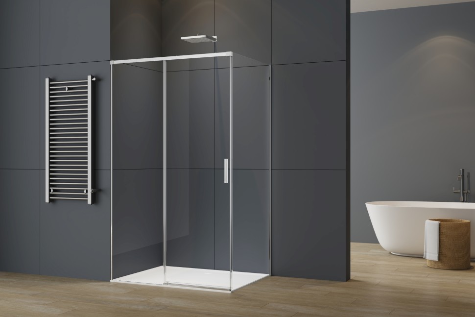 Душевой уголок Soft 2 VSR-3SO28013CL, 1300*800, хром, стекло прозрачное