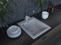 Мойка KANTE 40, IT-GRANIT, PM104249-GR, серый, 415х490 мм, Paulmark