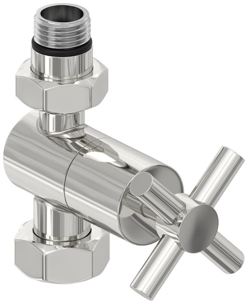 Вентиль прямой крест (G 1/2" НР х G 3/4" НГ)