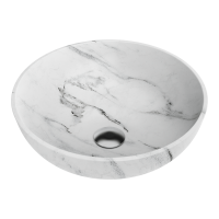 Раковина для ванной Omoikiri Hitomi-WH Marble Natceramic/WH Marble
